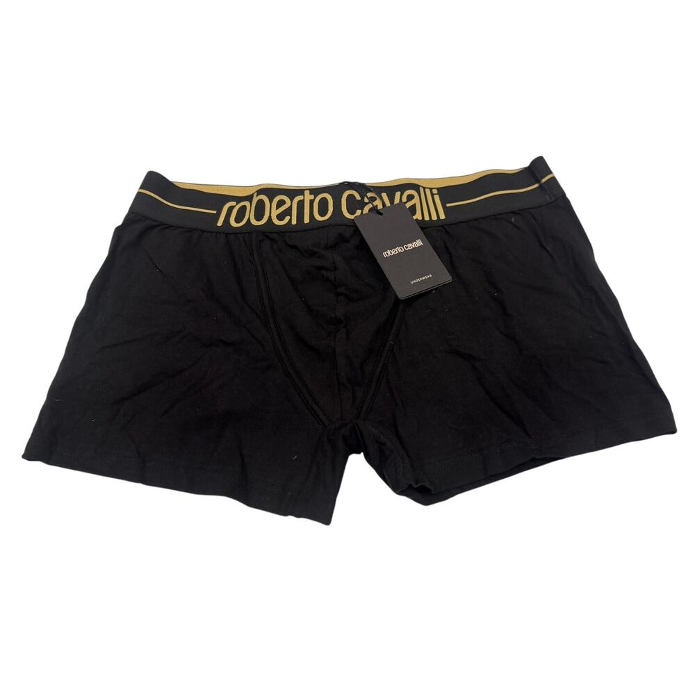 13-53 ROBERTO CAVALLI Men's Knit Cotton Stretch Boxer Brief Underwear Trunks 2XL